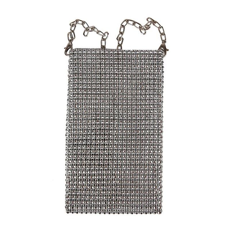 Sac à main Tendance Femme | Mini sac bandoulière pour téléphone portable Argent | Tendance Rond Sac À Main Tendance Argent