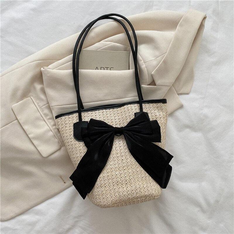 Sac à main Tendance Femme | Sac à main avec noeud Noir | Tendance Rond Sac À Main Tendance Femme