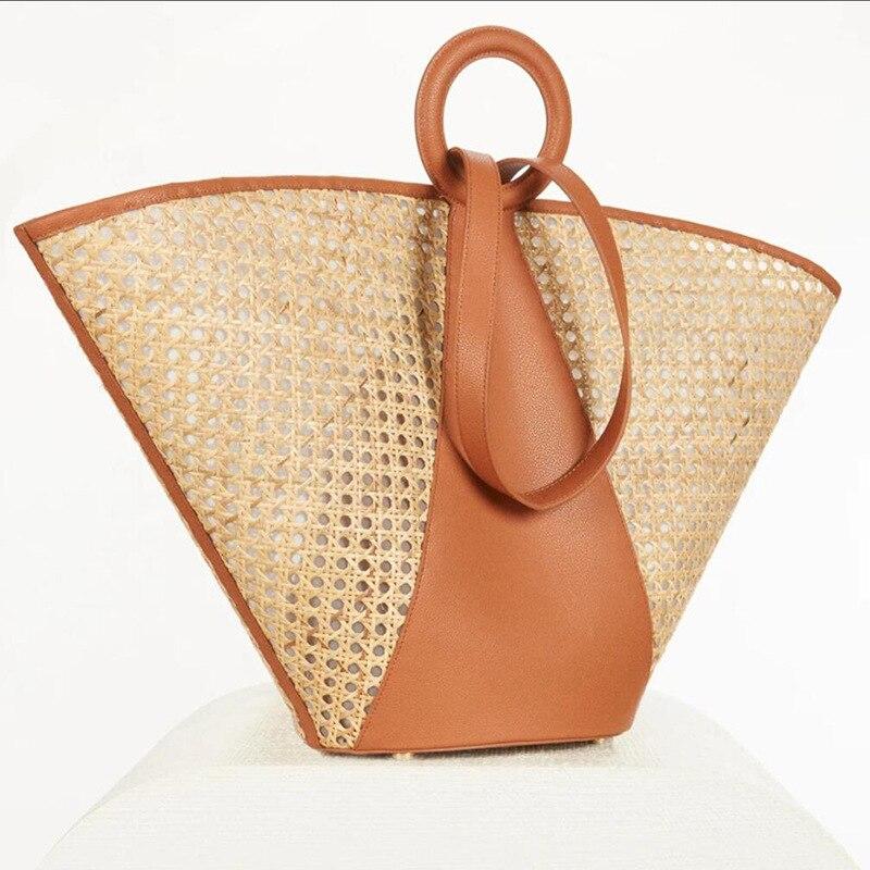 Sac de Plage Femme | Sac de plage luxe | Tendance Rond Sac De Plage Femme