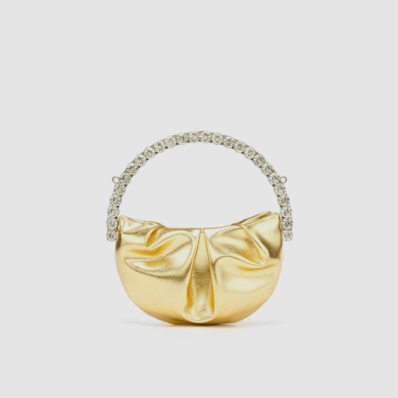 Sac de soirée Femme | Petit sac à main tendance Or | Tendance Rond Sac De Soirée Femme