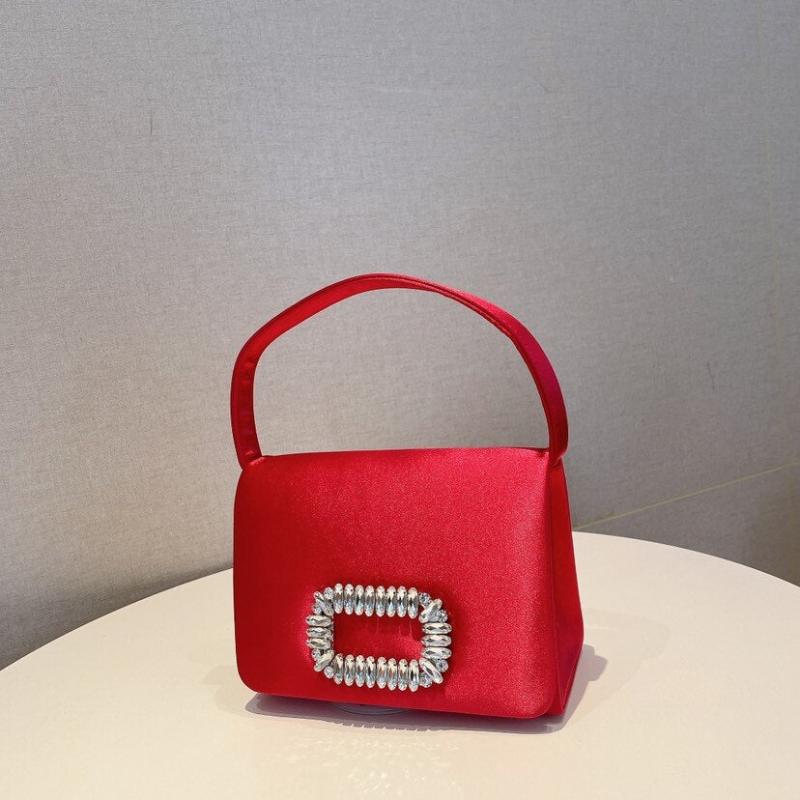 Sac de soirée Femme | Sac de cérémonie Rouge | Tendance Rond Sac De Soirée Femme