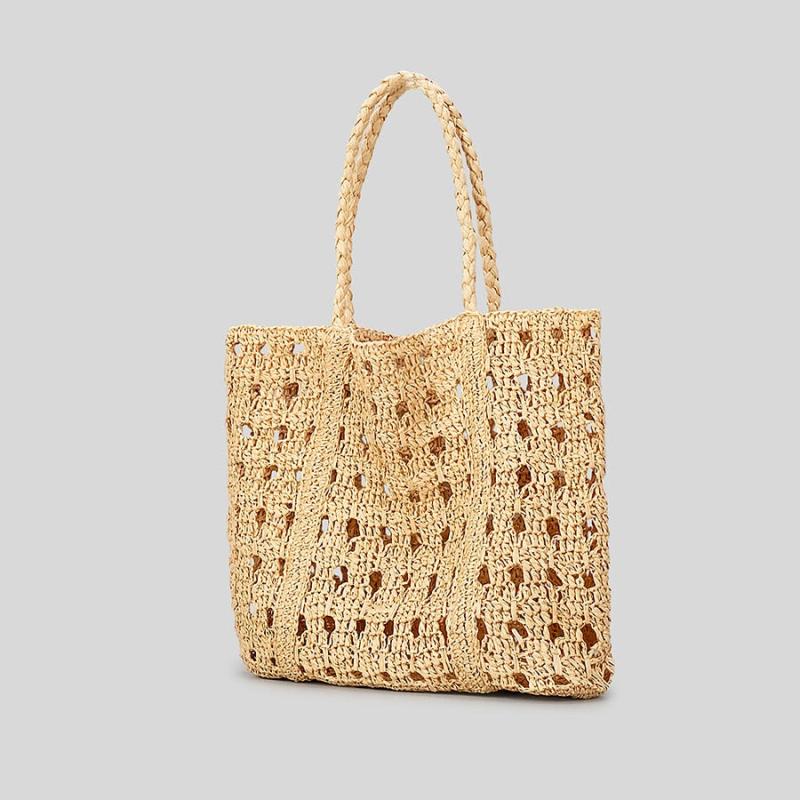 Sac en crochet Femme | Sac en crochet paille | Tendance Rond Sac en Crochet Femme