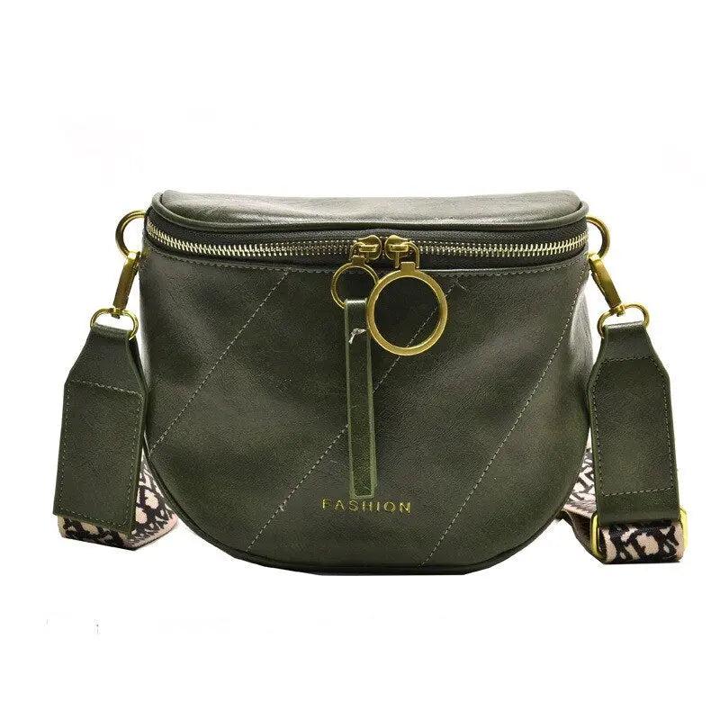 Sac en Cuir Femme | Sac Rond Cuir Fashion Vert | Tendance Rond Sac en Cuir Femme