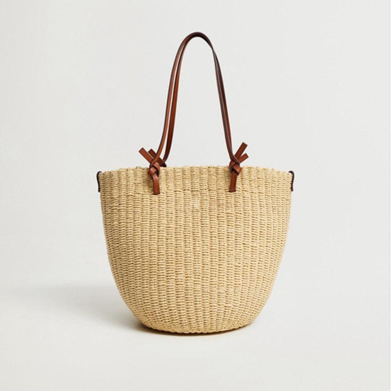 Sac en Paille Femme | Sac en paille rétro | Tendance Rond Sac en Paille Femme