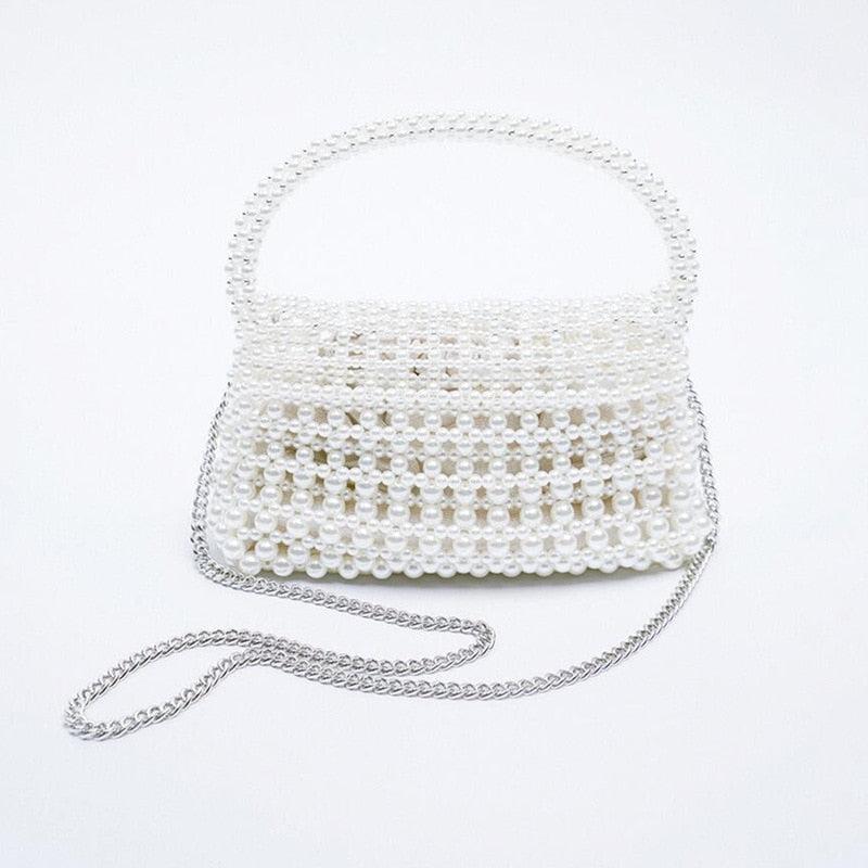 Sac Perle Femme | Sac à main perles femme | Tendance Rond Sac Perle Femme