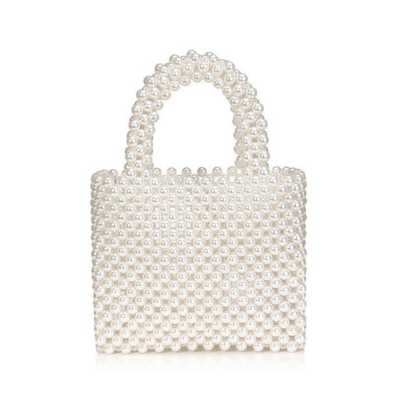 Sac Perle Femme | Sac à main perles | Tendance Rond Sac Perle Femme