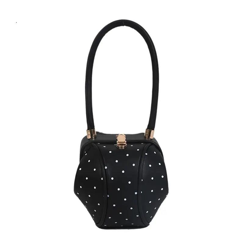 Sac Rond en Cuir Femme | Sac à Main Boule Noir | Tendance Rond Sac Rond Femme