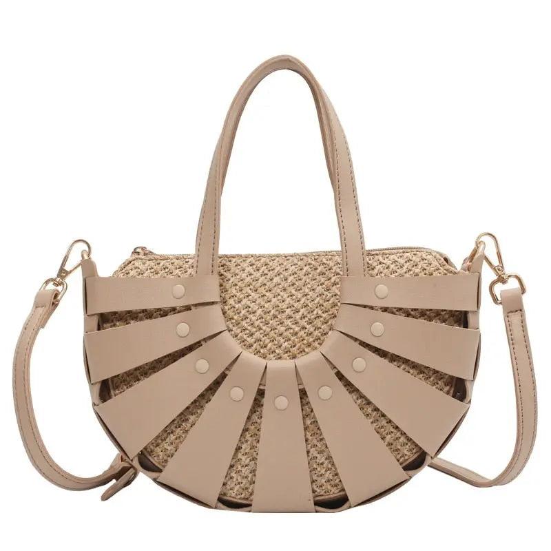 Sac Rond en Cuir Femme | Sac à Main rond Divina Brun | Tendance Rond Sac Rond Brun